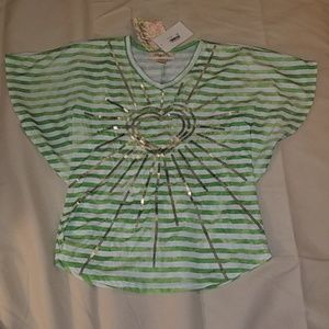 Super cute girls sequin shirt